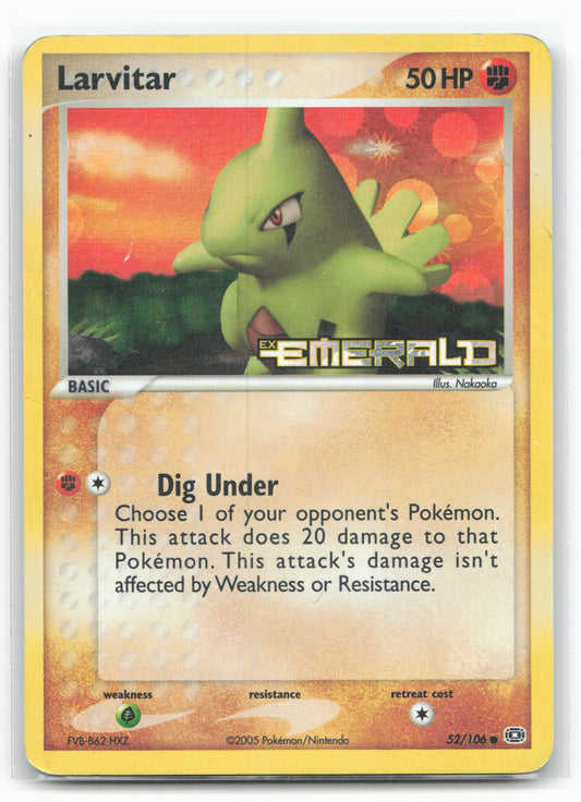 Emerald #52/106 Larvitar 18360 Holo