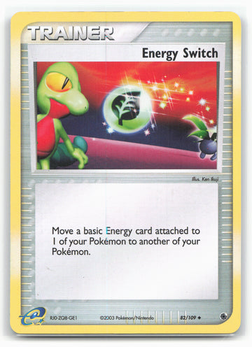 Ruby and Sapphire #82/109 Energy Switch 18372 Holo