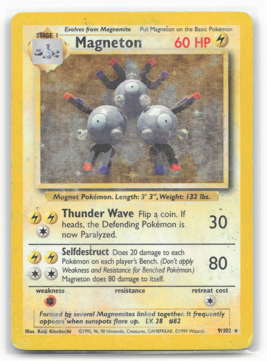 Base Set #009/102 Magneton 18383 Holo