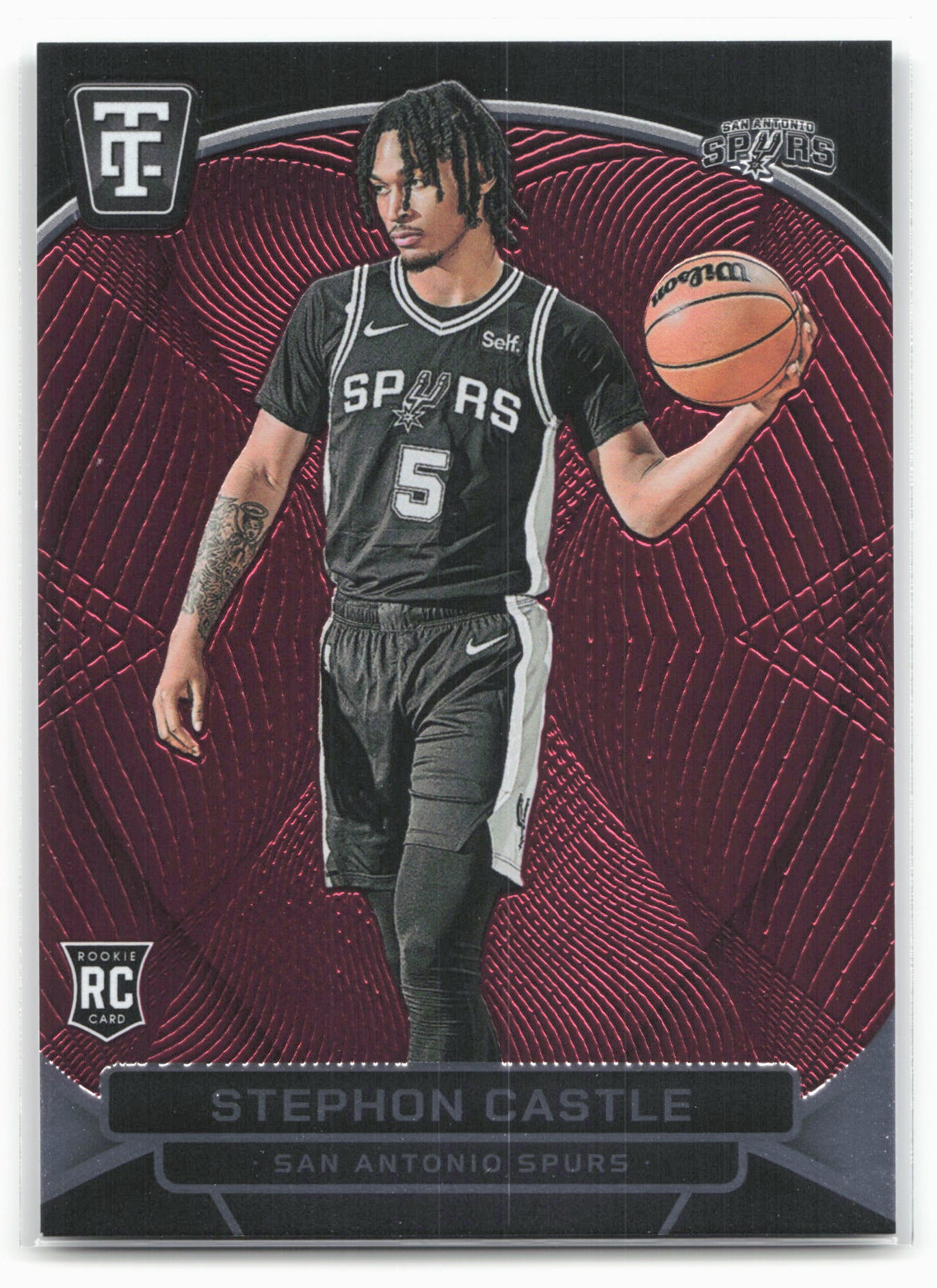 2024-25 Panini Totally Certified #167 Stephon Castle Mirror Maroon 18419