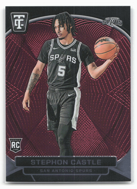 2024-25 Panini Totally Certified #167 Stephon Castle Mirror Maroon 18419