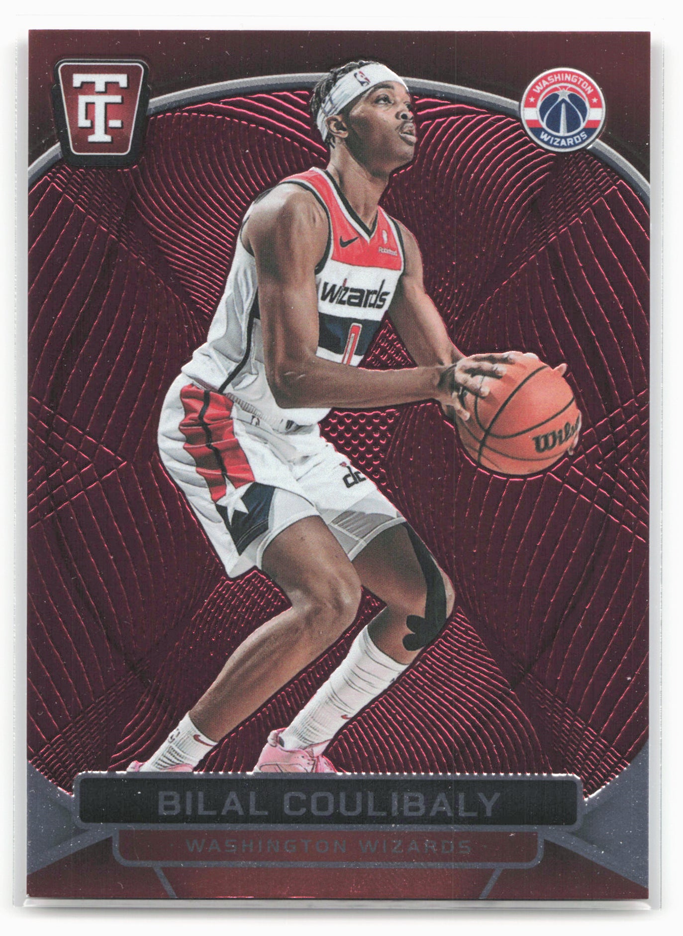 2024-25 Panini Totally Certified #124 Bilal Coulibaly Mirror Maroon 18428