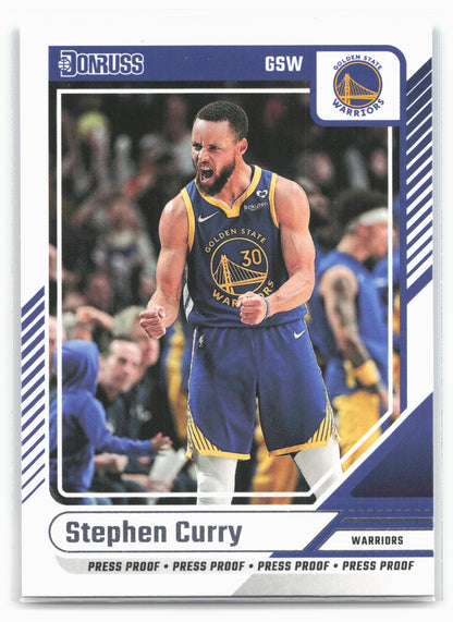 2024-25 Donruss #64 Stephen Curry Press Proof Silver