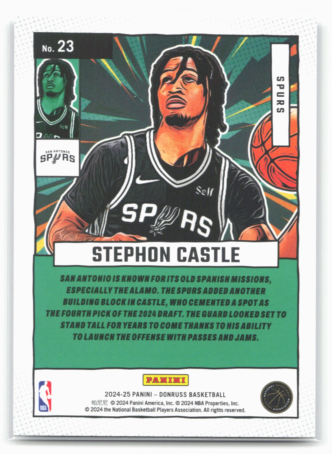 2024-25 Donruss #23 Stephon Castle Net Marvels