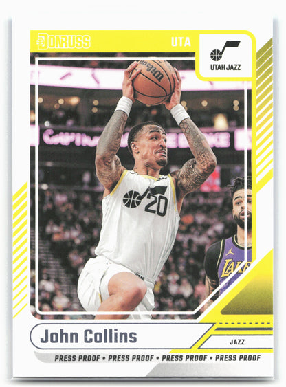 2024-25 Donruss #48 John Collins Press Proof Silver