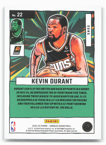 2024-25 Donruss #22 Kevin Durant Net Marvels Press Proof