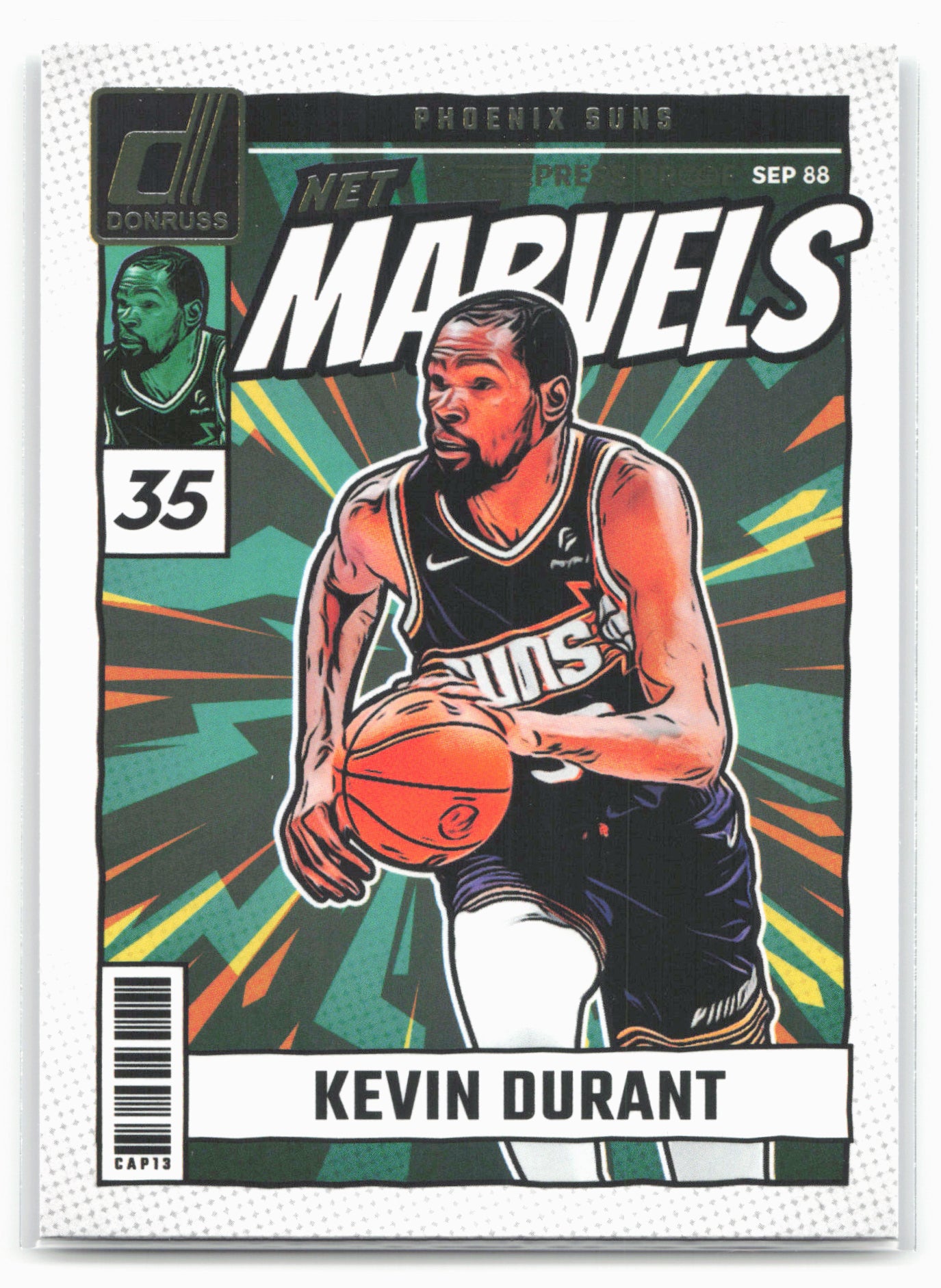 2024-25 Donruss #22 Kevin Durant Net Marvels Press Proof