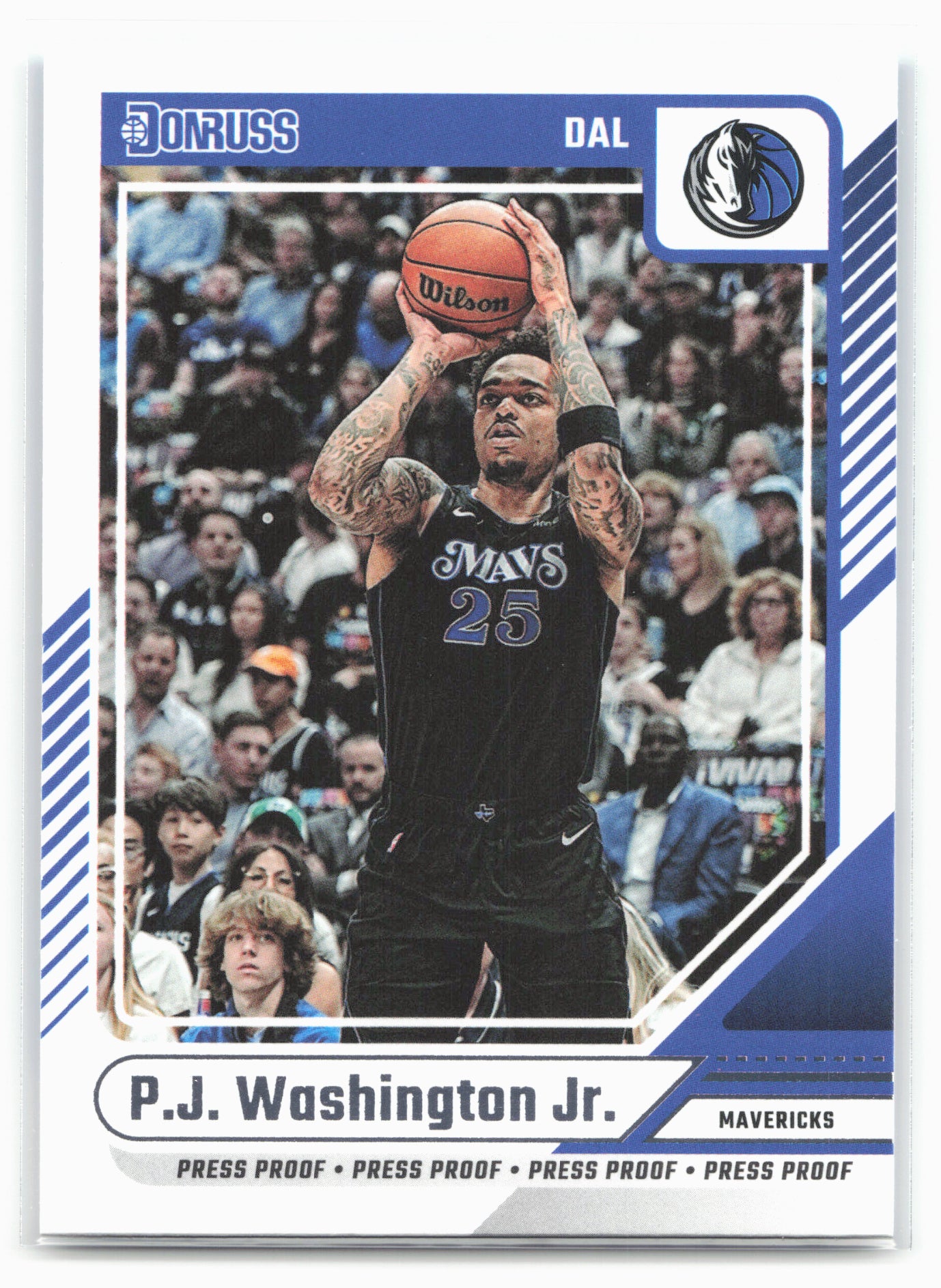 2024-25 Donruss #195 P.J. Washington Jr. Press Proof Silver