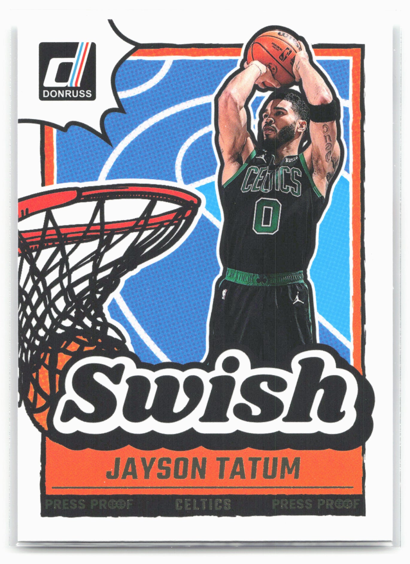 2024-25 Donruss #7 Jayson Tatum Swish Press Proof