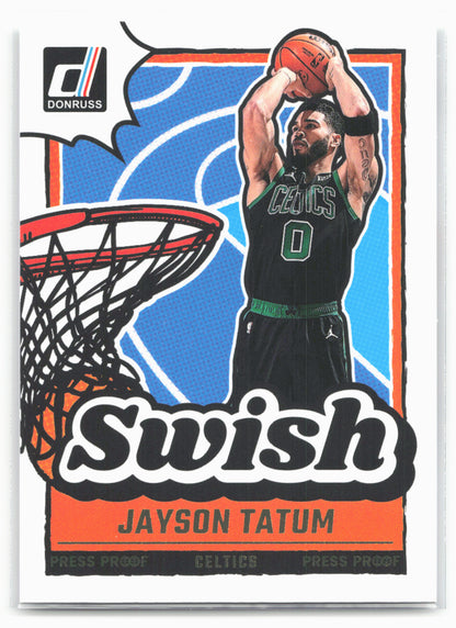 2024-25 Donruss #7 Jayson Tatum Swish Press Proof