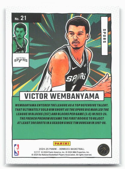 2024-25 Donruss #21 Victor Wembanyama Net Marvels