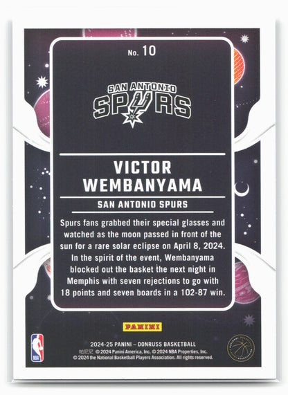 2024-25 Donruss #10 Victor Wembanyama Zero Gravity