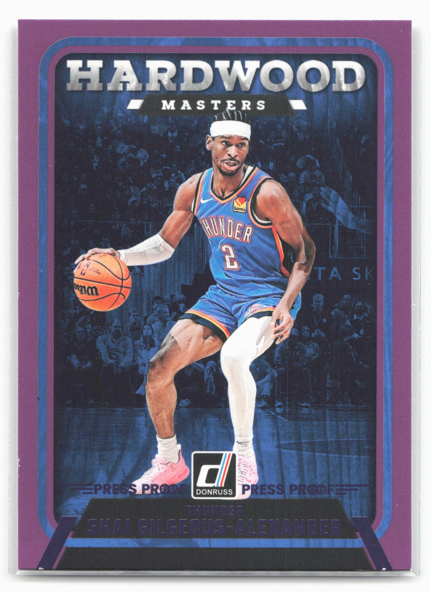 2024-25 Donruss #11 Shai Gilgeous-Alexander Hardwood Masters Press Proof Purple