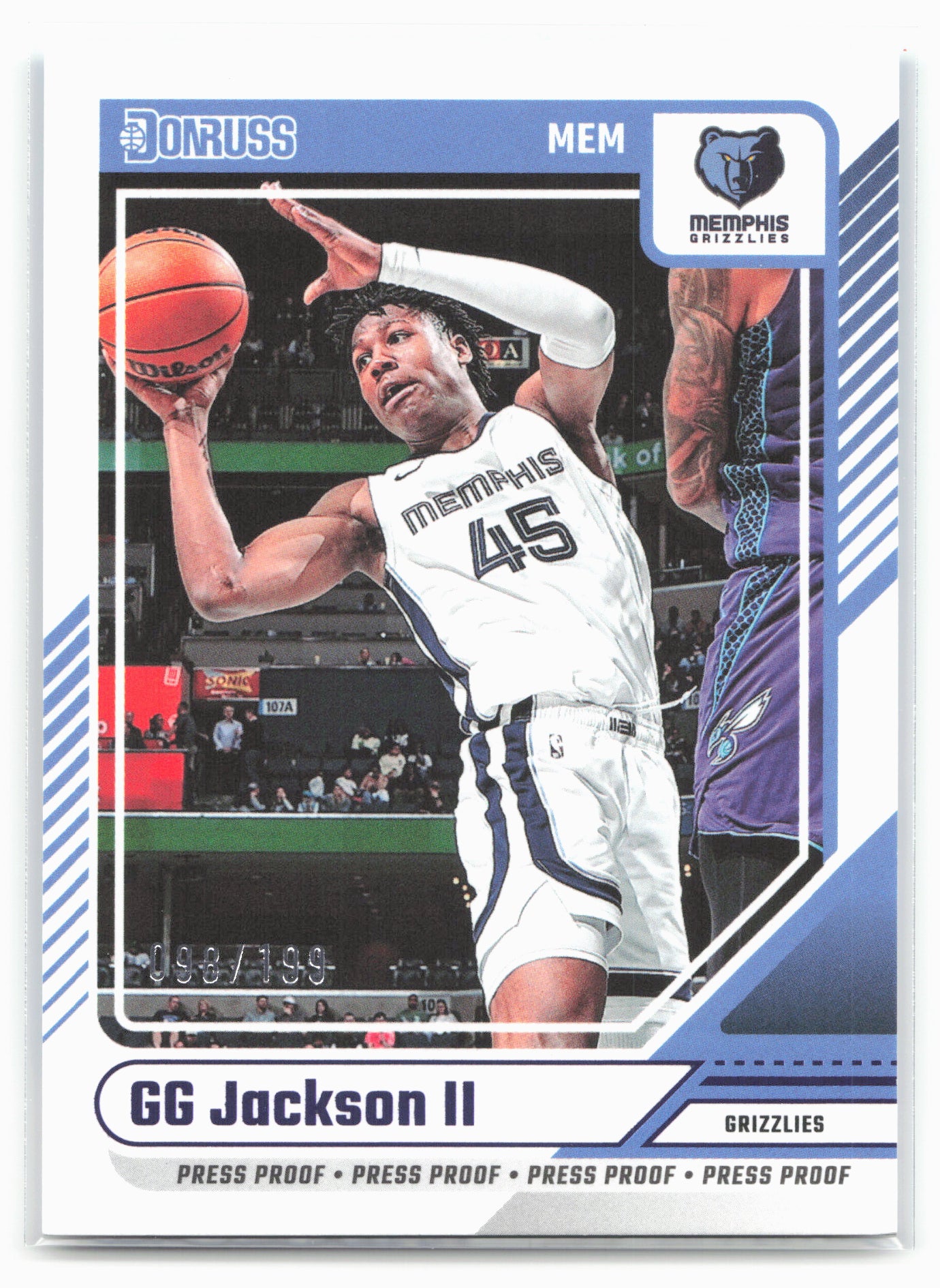 2024-25 Donruss #164 GG Jackson II Press Proof Purple