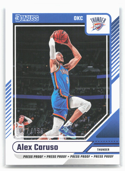 2024-25 Donruss #35 Alex Caruso Press Proof Purple