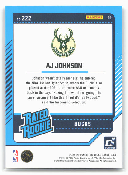 2024-25 Donruss #222 AJ Johnson Hyper