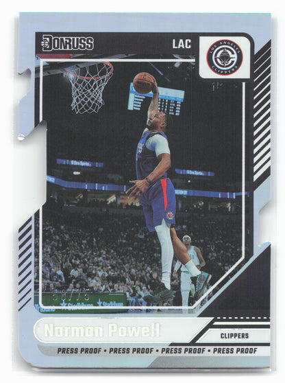 2024-25 Donruss #16 Norman Powell Press Proof Silver Die Cuts
