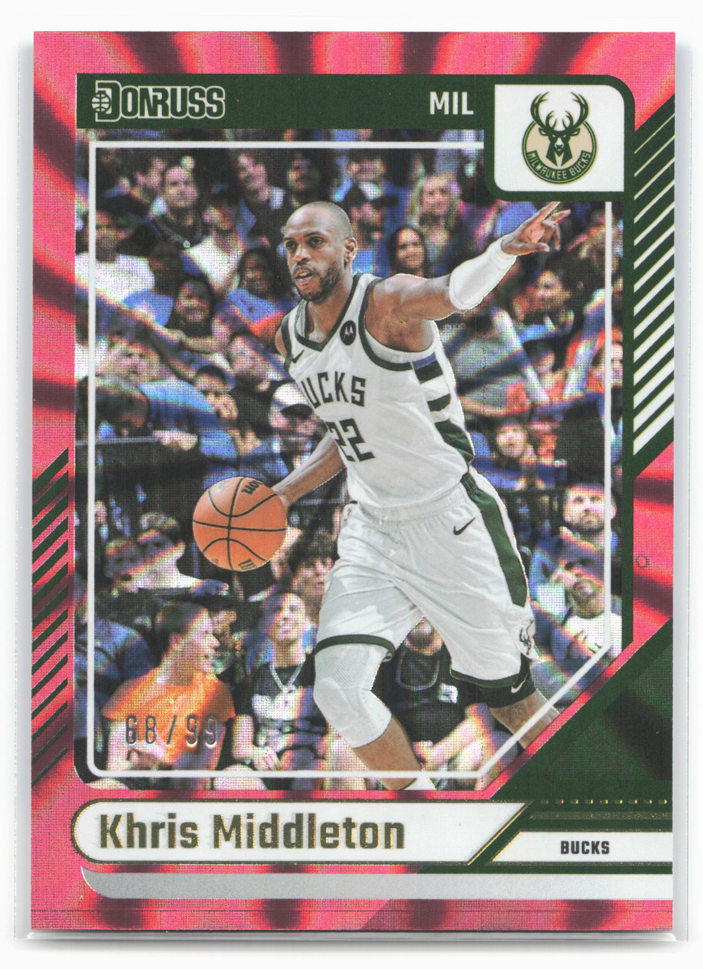 2024-25 Donruss #76 Khris Middleton Holo Red Laser