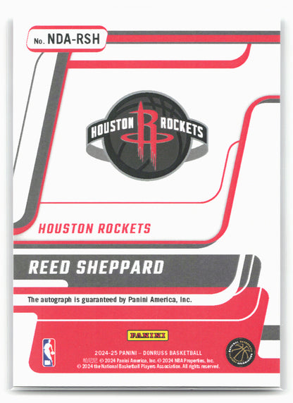 2024-25 Donruss #NDA-RSH Reed Sheppard Next Day Autographs