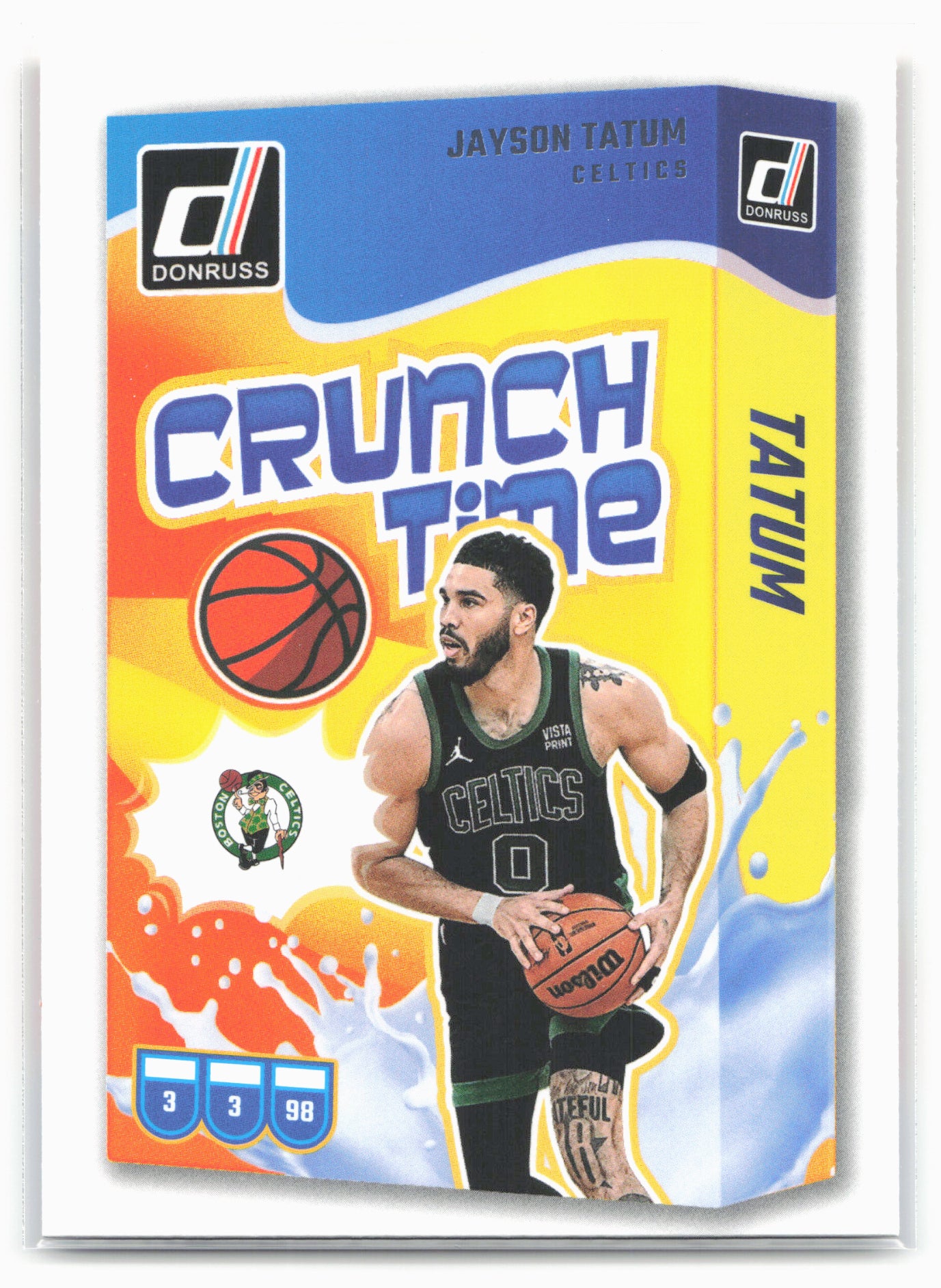 2024-25 Donruss #3 Jayson Tatum Crunch Time