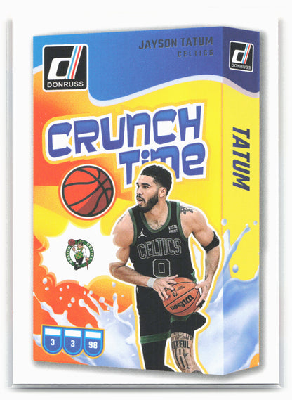 2024-25 Donruss #3 Jayson Tatum Crunch Time