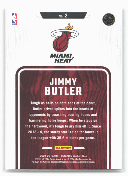 2024-25 Donruss #2 Jimmy Butler Hardwood Masters
