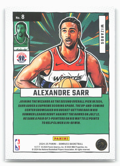 2024-25 Donruss #8 Alexandre Sarr Net Marvels