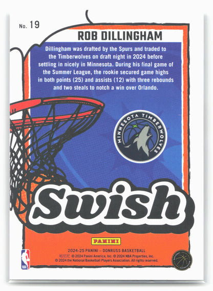 2024-25 Donruss #19 Rob Dillingham Swish