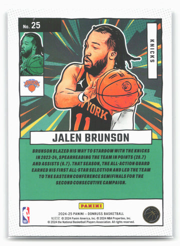 
2024-25 Donruss #25 Jalen Brunson Net Marvels