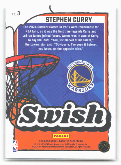 2024-25 Donruss #3 Stephen Curry Swish