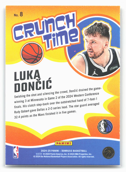 2024-25 Donruss #8 Luka Doncic Crunch Time