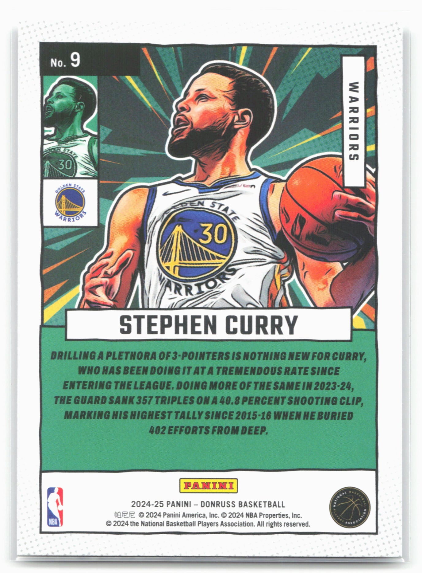 2024-25 Donruss #9 Stephen Curry Net Marvels