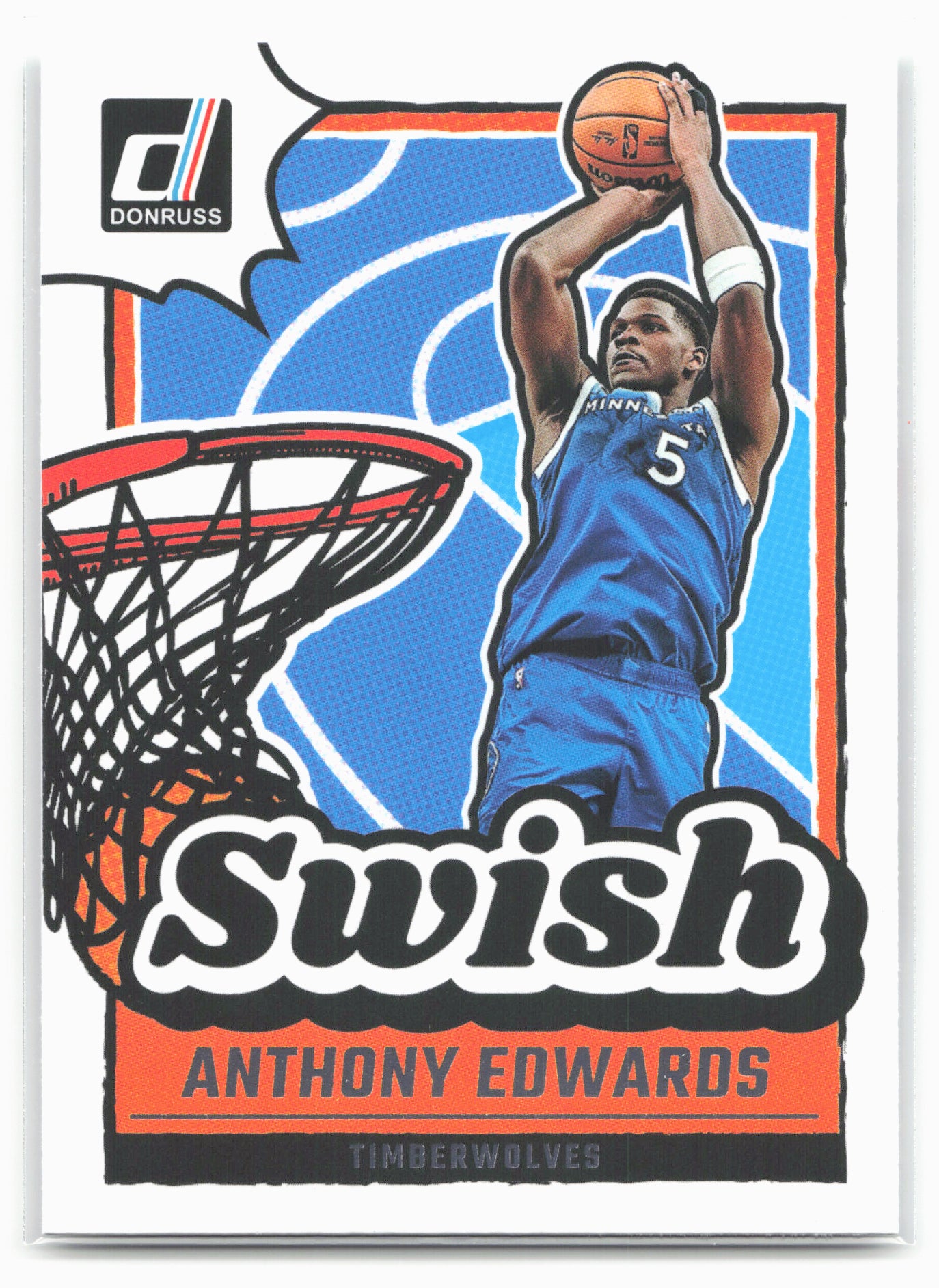 2024-25 Donruss #18 Anthony Edwards Swish