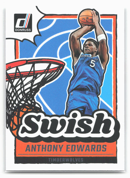 2024-25 Donruss #18 Anthony Edwards Swish