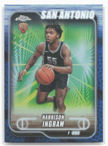 
2024-25 Topps Chrome #179 Harrison Ingram Blue Basketball Refractor