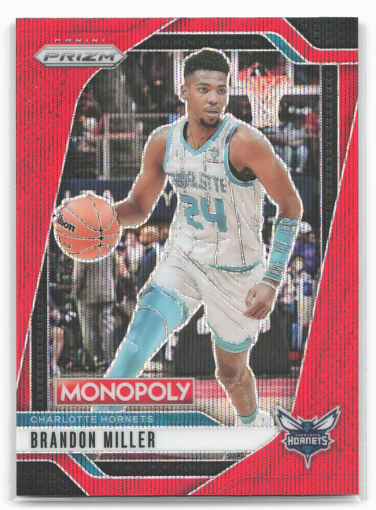 2024-25 Panini Prizm Monopoly #32 Brandon Miller Red Prizms