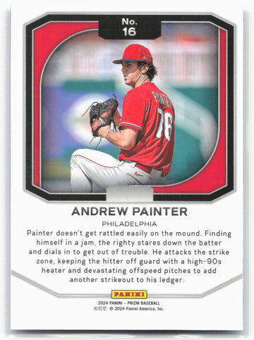 
2024 Panini Prizm #16 Andrew Painter Top Tier
