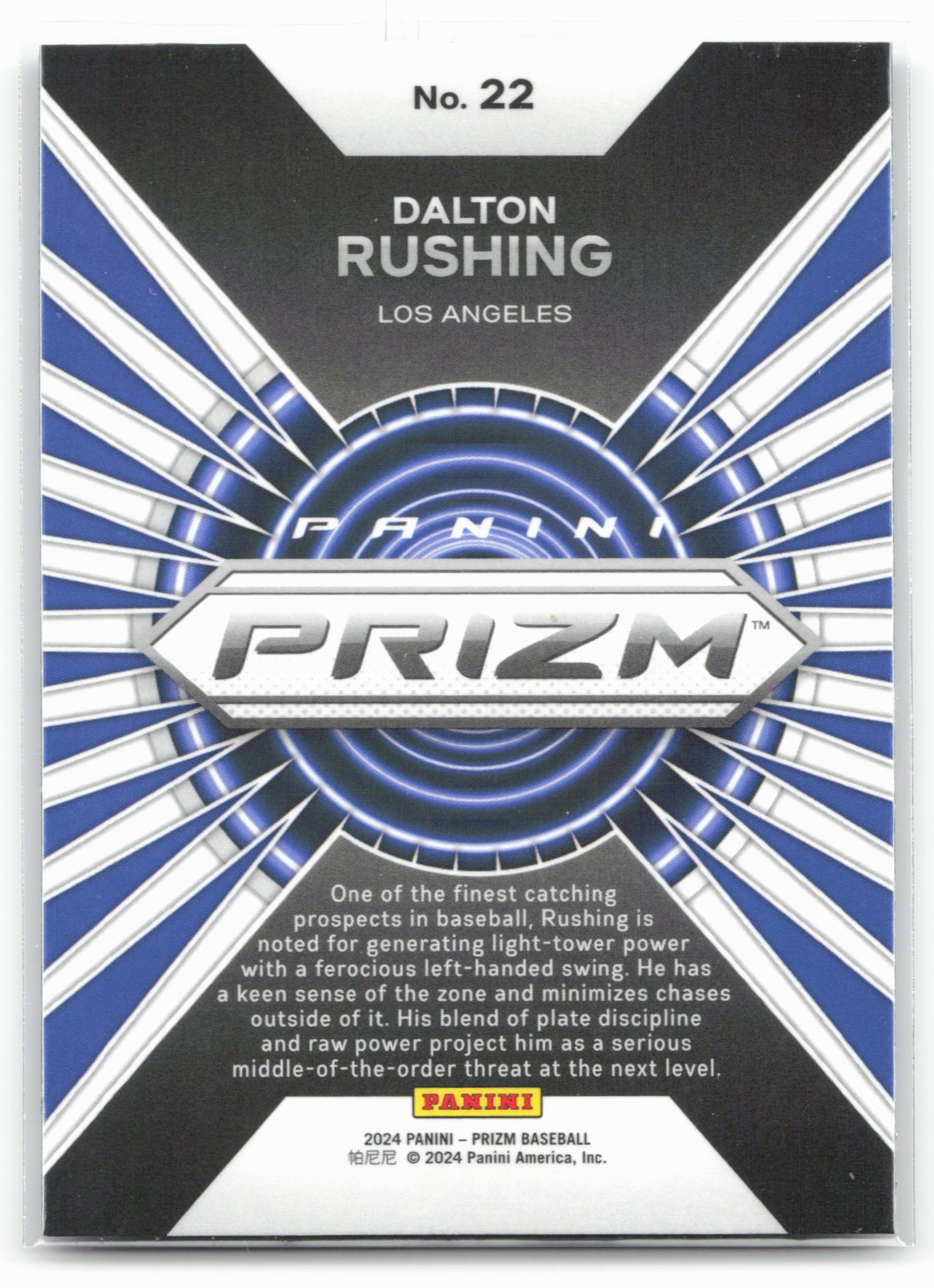 2024 Panini Prizm #22 Dalton Rushing Hype
