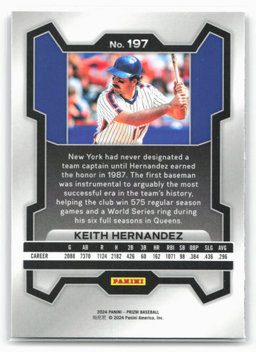 
2024 Panini Prizm #197 Keith Hernandez