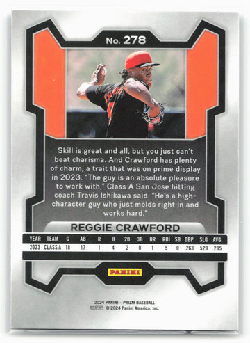 
2024 Panini Prizm #278 Reggie Crawford