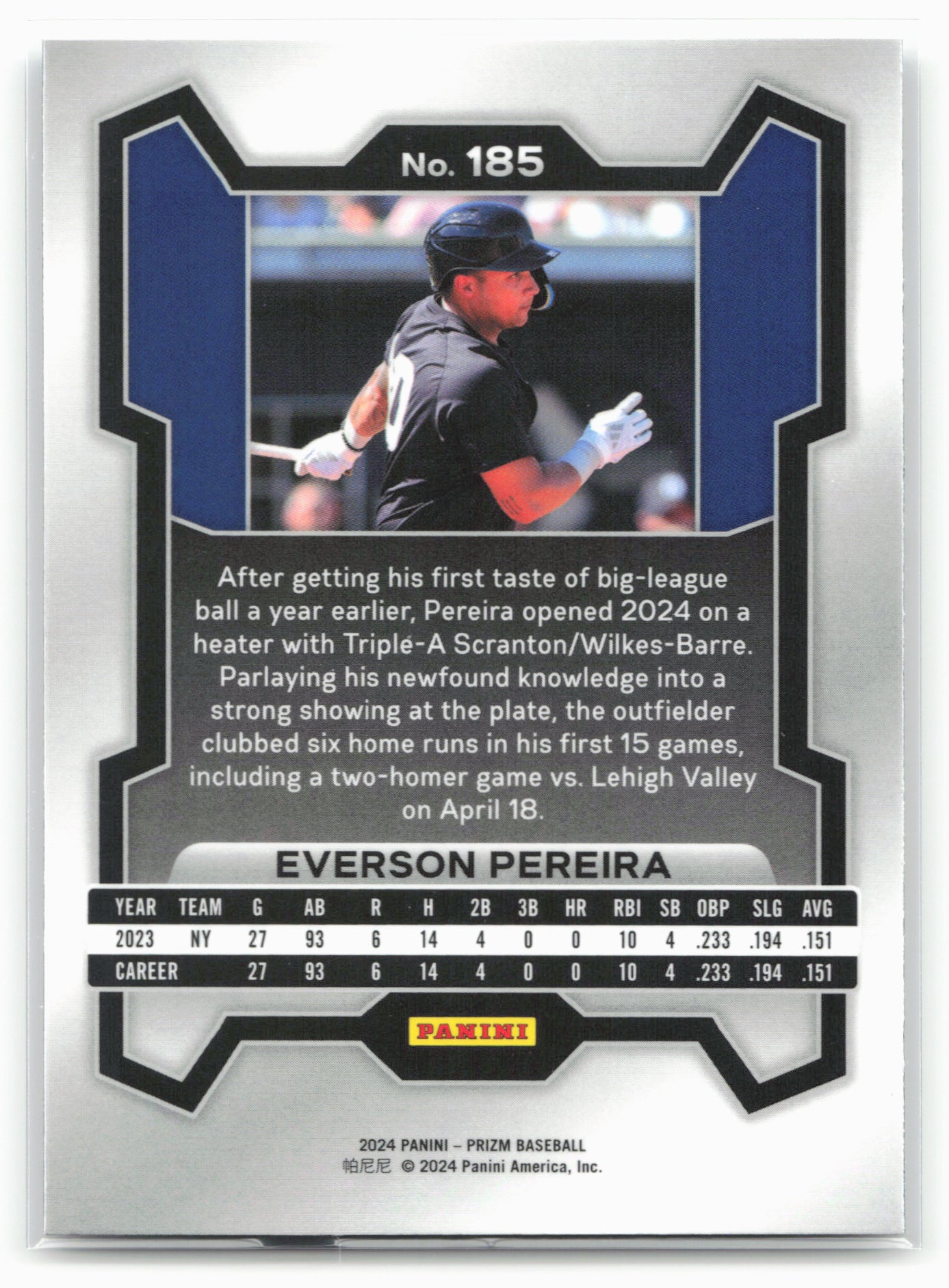 2024 Panini Prizm #185 Everson Pereira