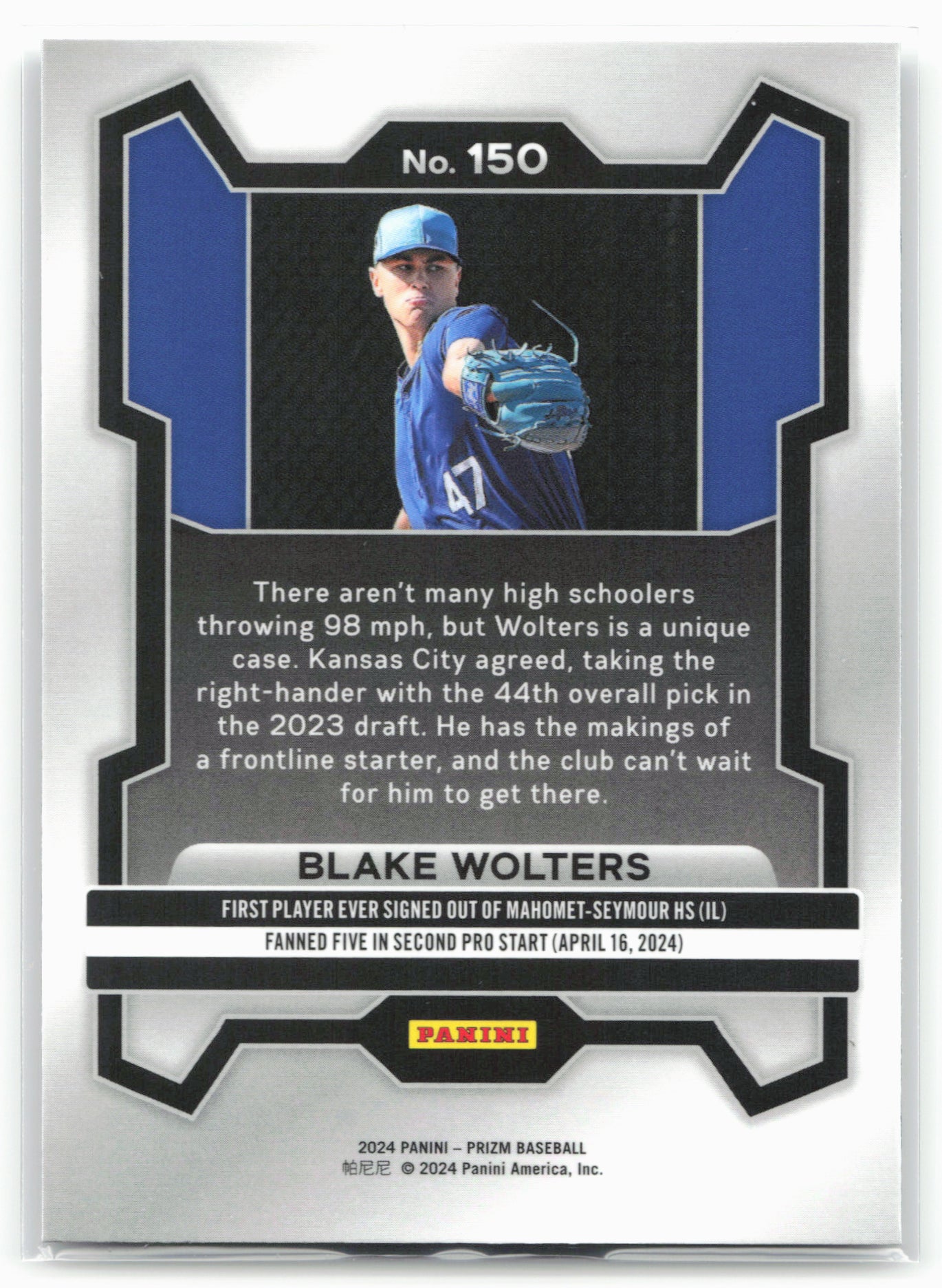 2024 Panini Prizm #150 Blake Wolters