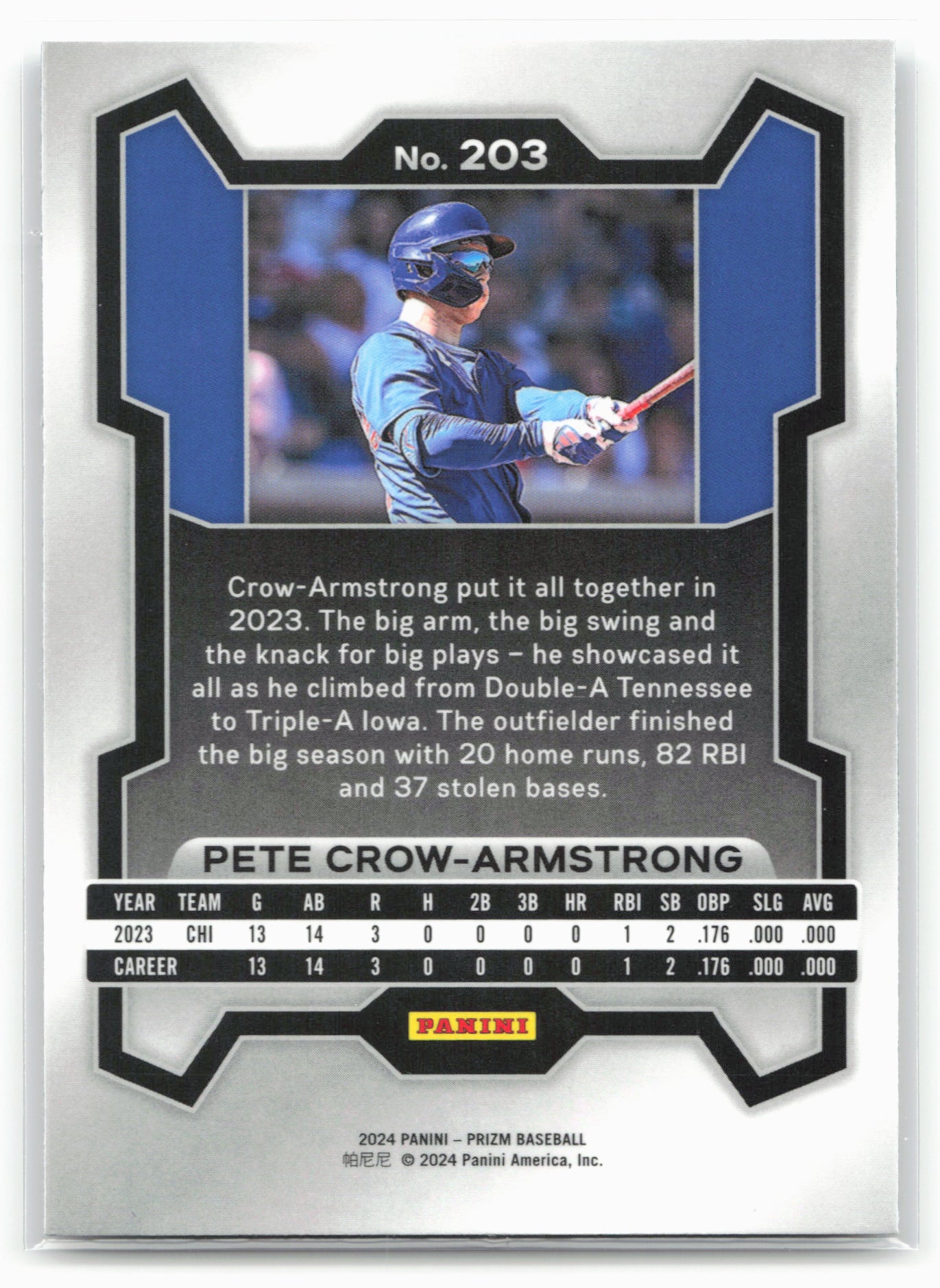 2024 Panini Prizm #203 Pete Crow-Armstrong