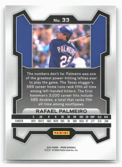 2024 Panini Prizm #33 Rafael Palmeiro