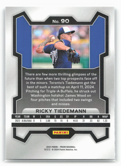 2024 Panini Prizm #90 Ricky Tiedemann