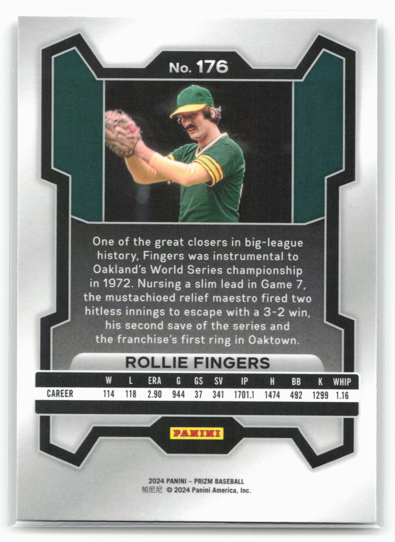 2024 Panini Prizm #176 Rollie Fingers