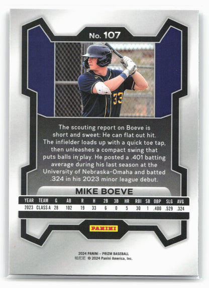 2024 Panini Prizm #107 Mike Boeve
