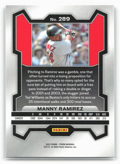 2024 Panini Prizm #289 Manny Ramirez
