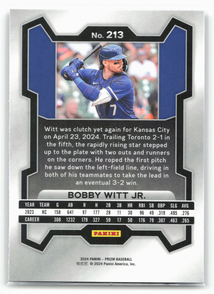 2024 Panini Prizm #213 Bobby Witt Jr.