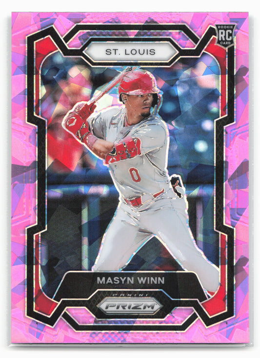 2024 Panini Prizm #256 Masyn Winn Pink Ice Prizms